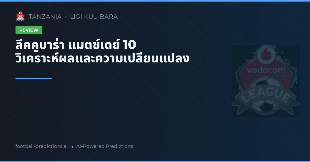 ลีคคูบาร่า แมตช์เดย์ 10 วิเคราะห์ผลและความเปลี่ยนแปลง