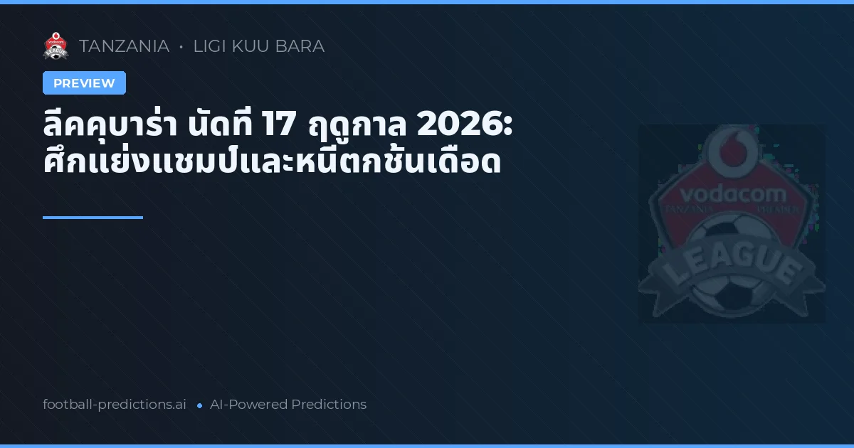 ลีคคุบาร่า นัดที่ 17 ฤดูกาล 2026: ศึกแย่งแชมป์และหนีตกชั้นเดือด