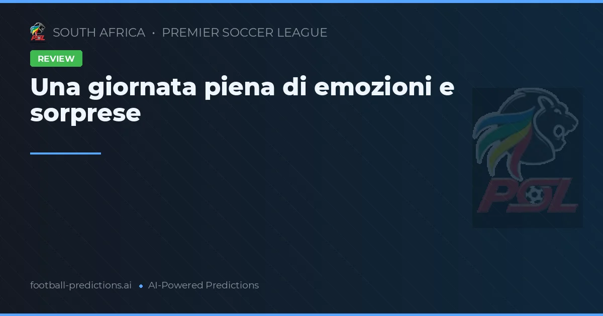 Una giornata piena di emozioni e sorprese