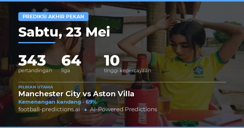 Prediksi Sepak Bola Akhir Pekan 23-24 Mei 2026