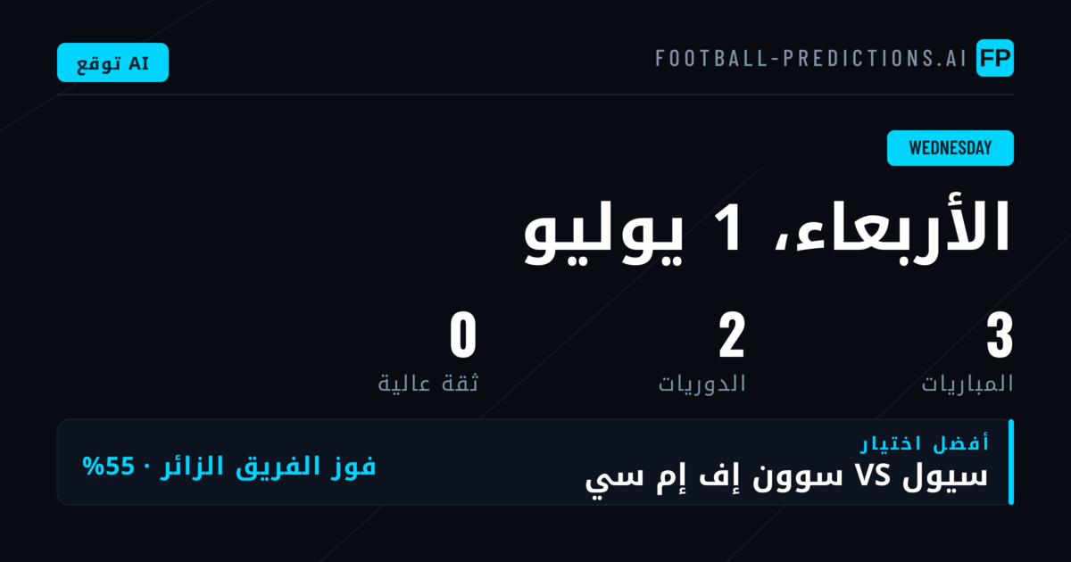النظرة العامة على مباريات الأربعاء