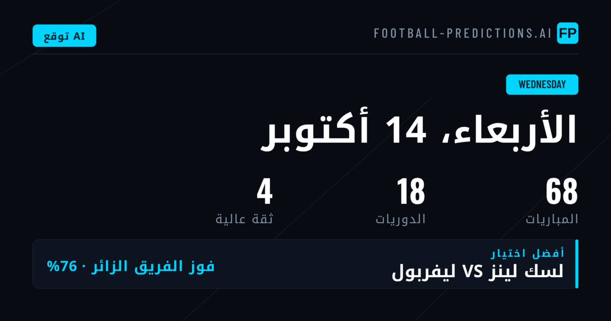 نظرة شاملة على مباريات الأربعاء