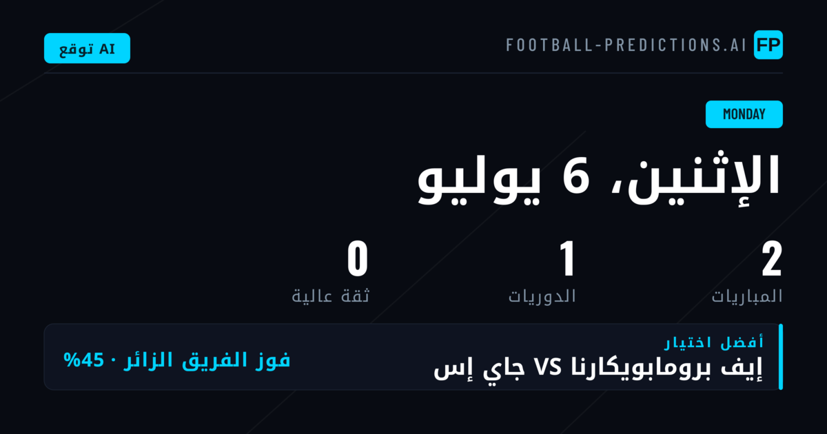 نظرة عامة على مباريات الإثنين في الدوري السويدي