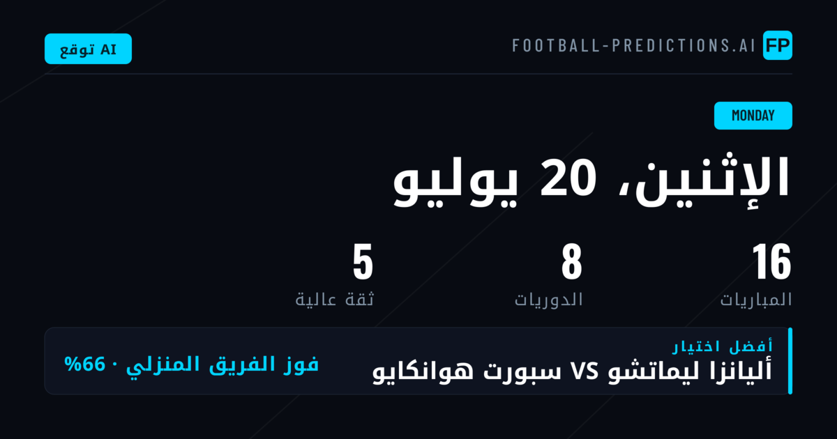 تحليل عام للمباريات وأسواق الرهان