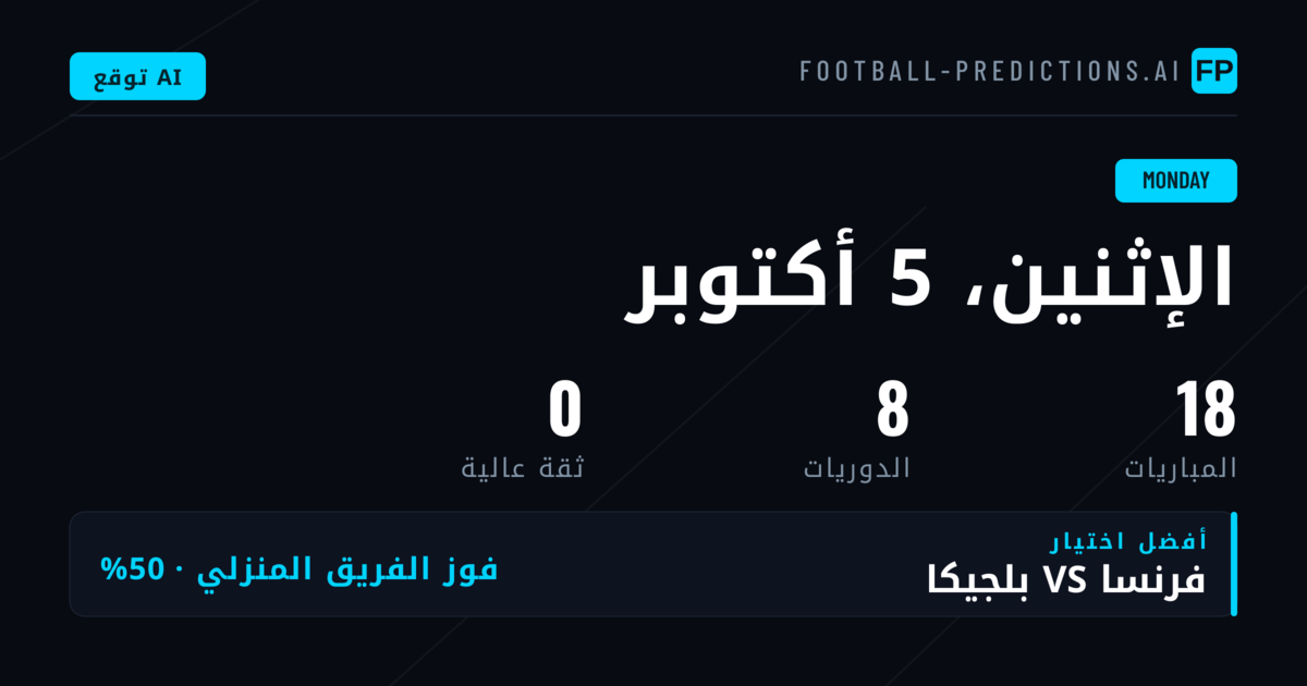 نظرة شاملة على مباريات الاثنين