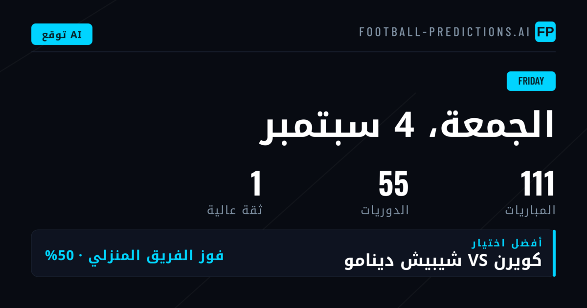 تحليل مباريات الجمعة والتوقعات الرئيسية