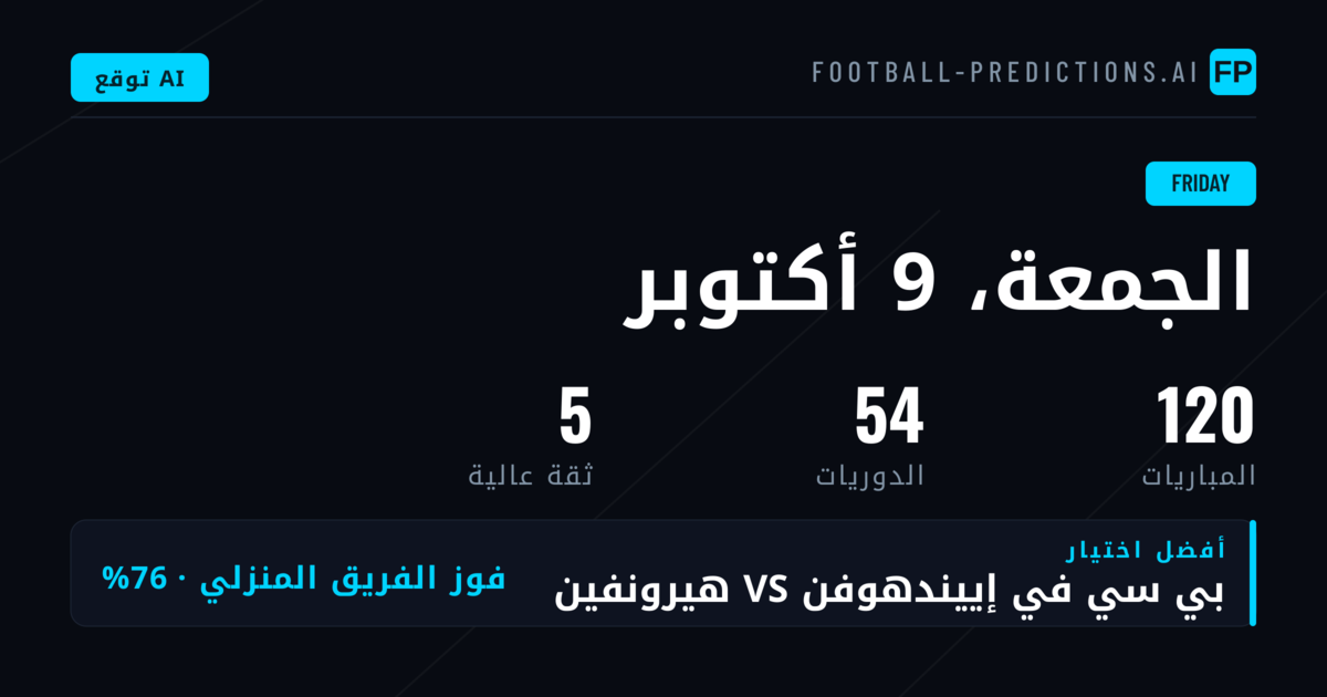 نظرة شاملة على Friday Matches