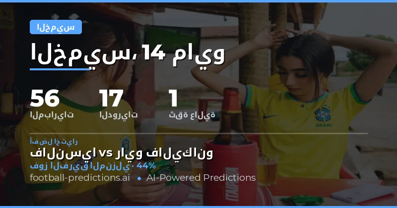 تحليل شامل لمباريات يوم الخميس 14 مايو 2026