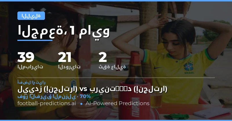 تحليل شامل لتوقعات مباريات كرة القدم ليوم 1 مايو 2026