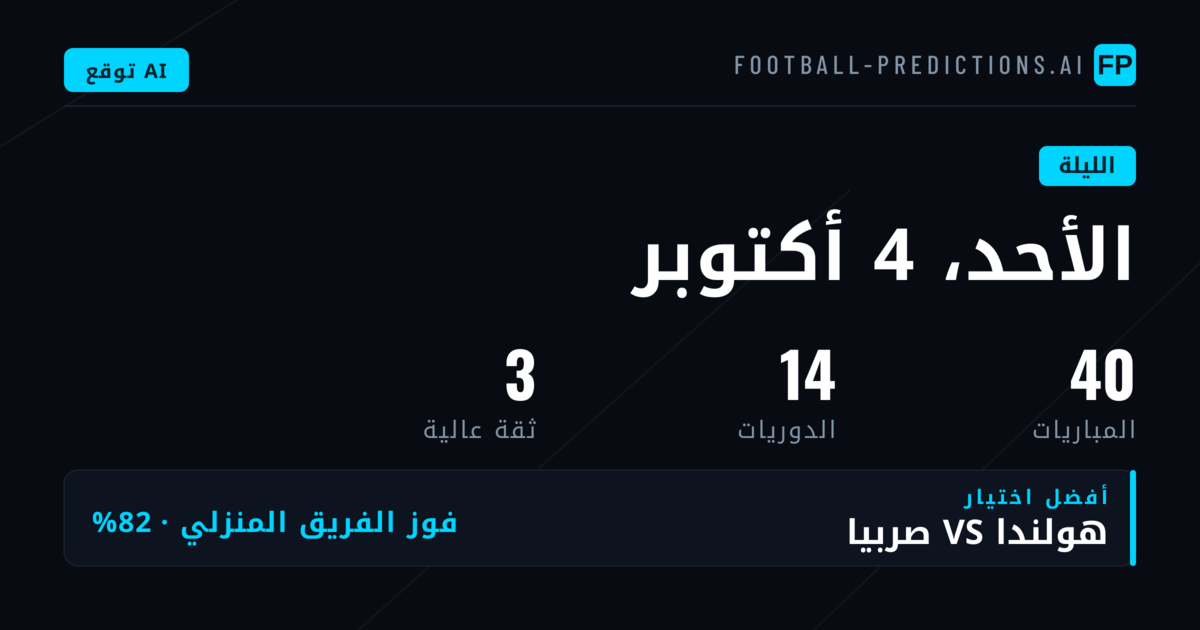 نظرة تحليلية على خريطة مباريات الأحد