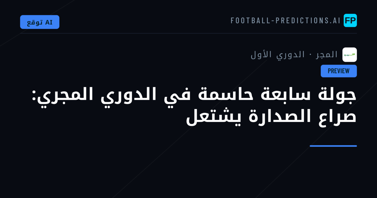 جولة سابعة حاسمة في الدوري المجري: صراع الصدارة يشتعل