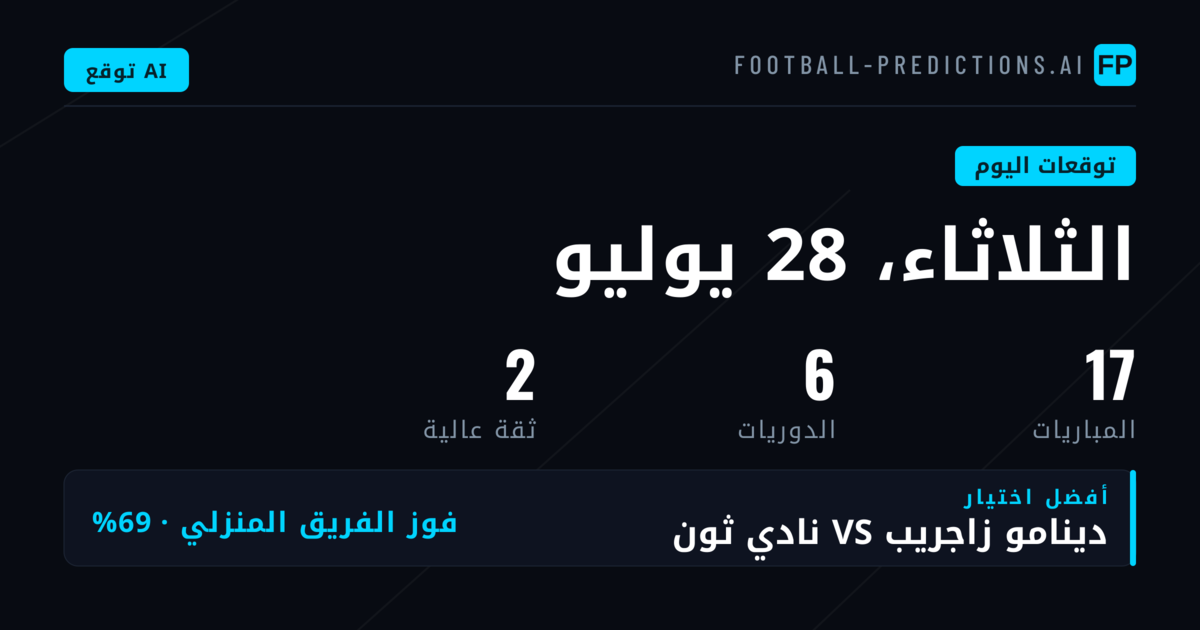 نظرة عامة على مباريات اليوم