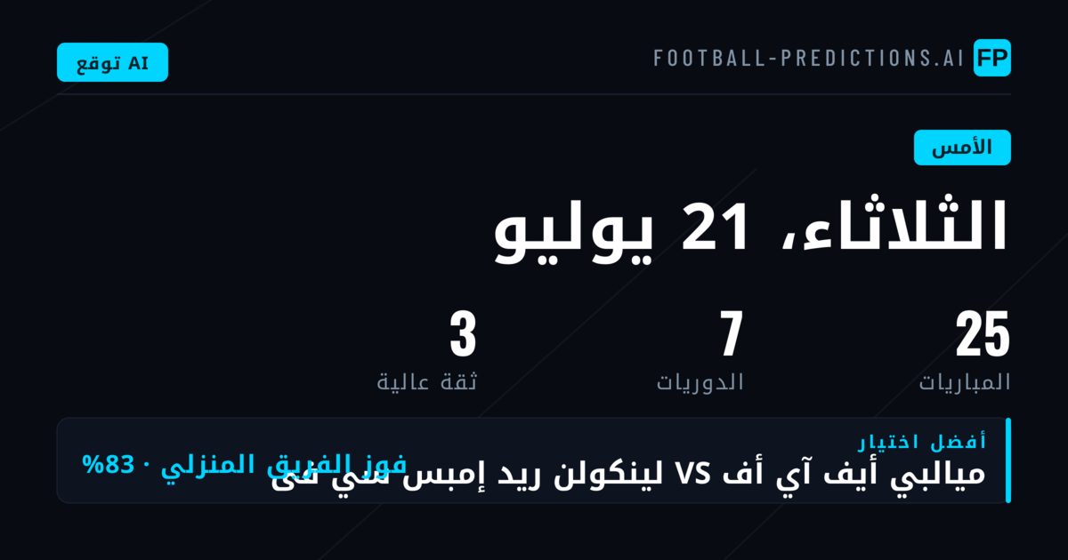 نظرة شاملة على نتائج التوقعات