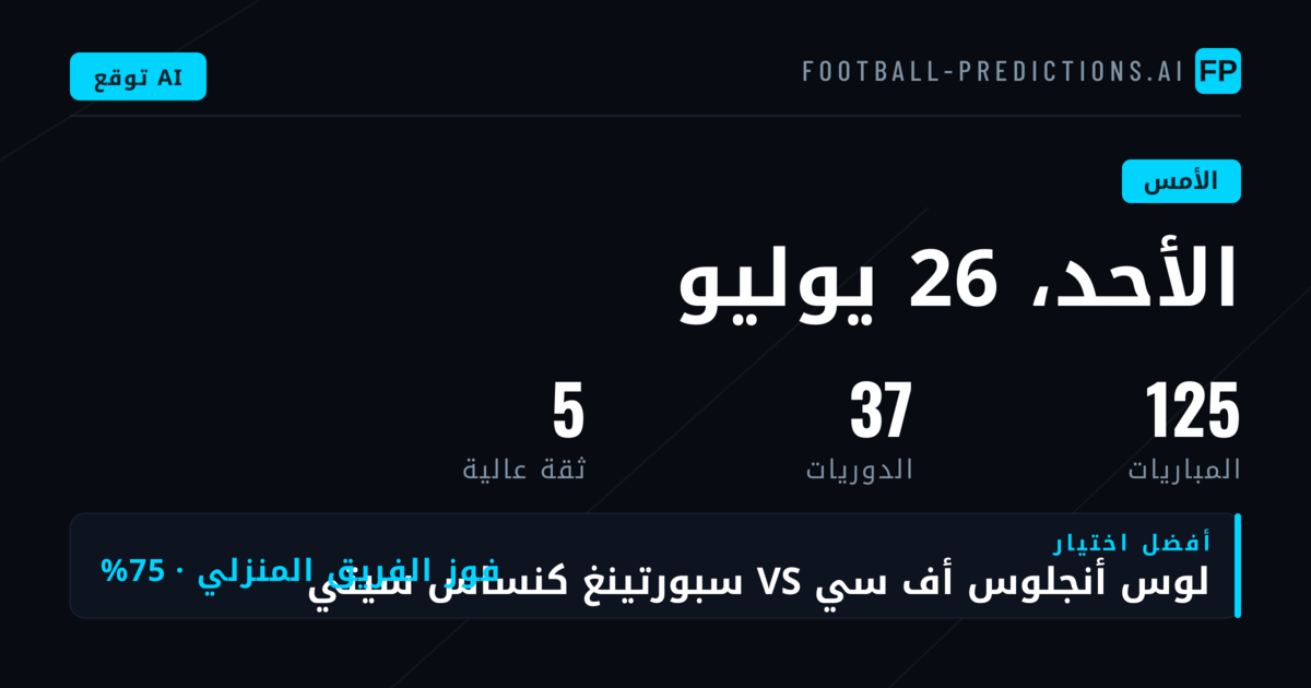 محطة الأحد: تقلبات غير متوقعة في سوق 1X2