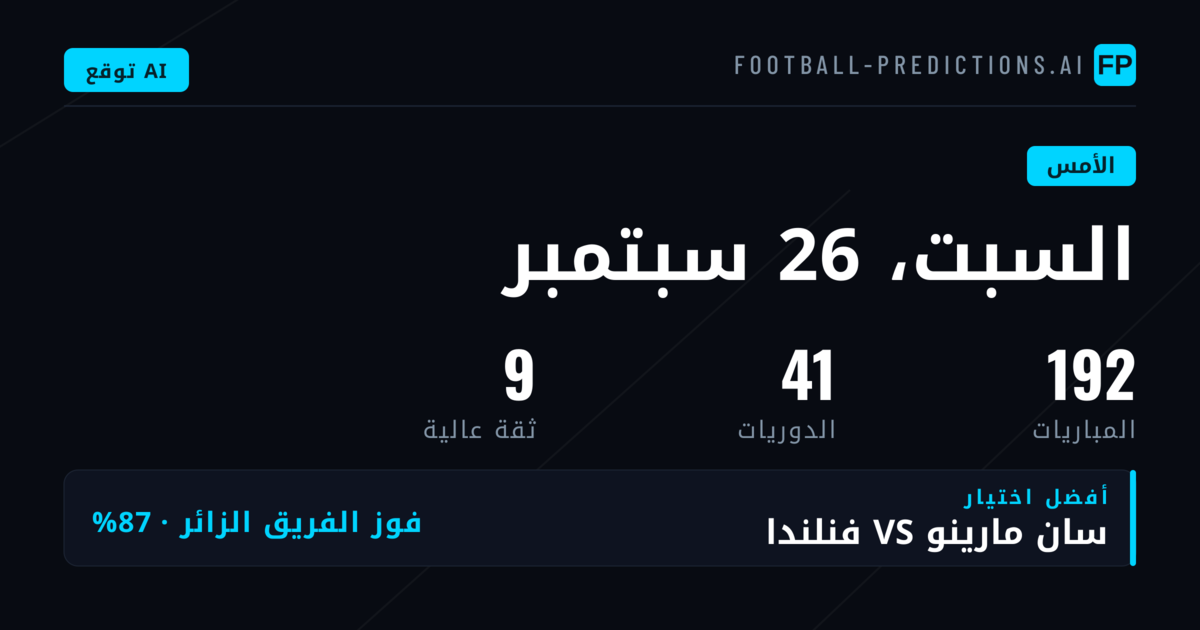 نظرة شاملة على نتائج الأمس