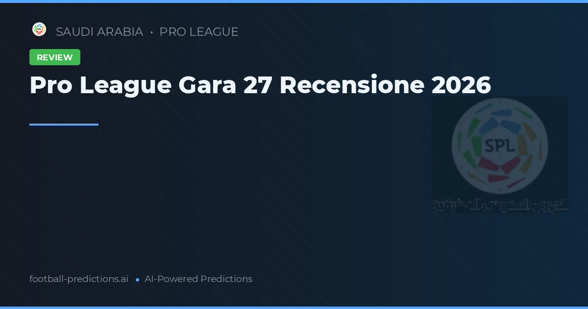 Pro League Gara 27 Recensione 2026