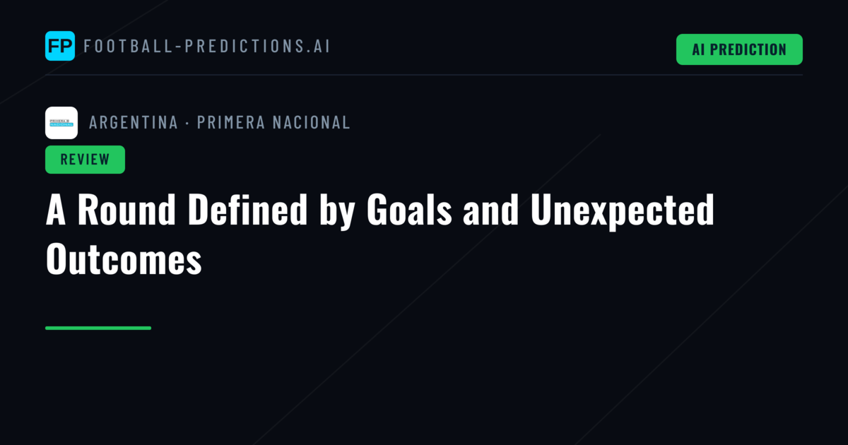 A Round Defined by Goals and Unexpected Outcomes