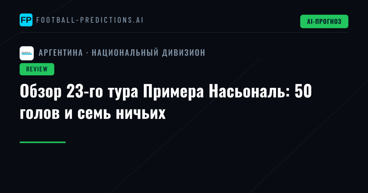 Обзор 23-го тура Примера Насьональ: 50 голов и семь ничьих