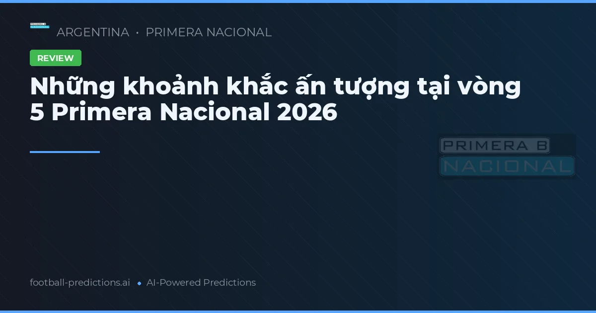 Những khoảnh khắc ấn tượng tại vòng 5 Primera Nacional 2026