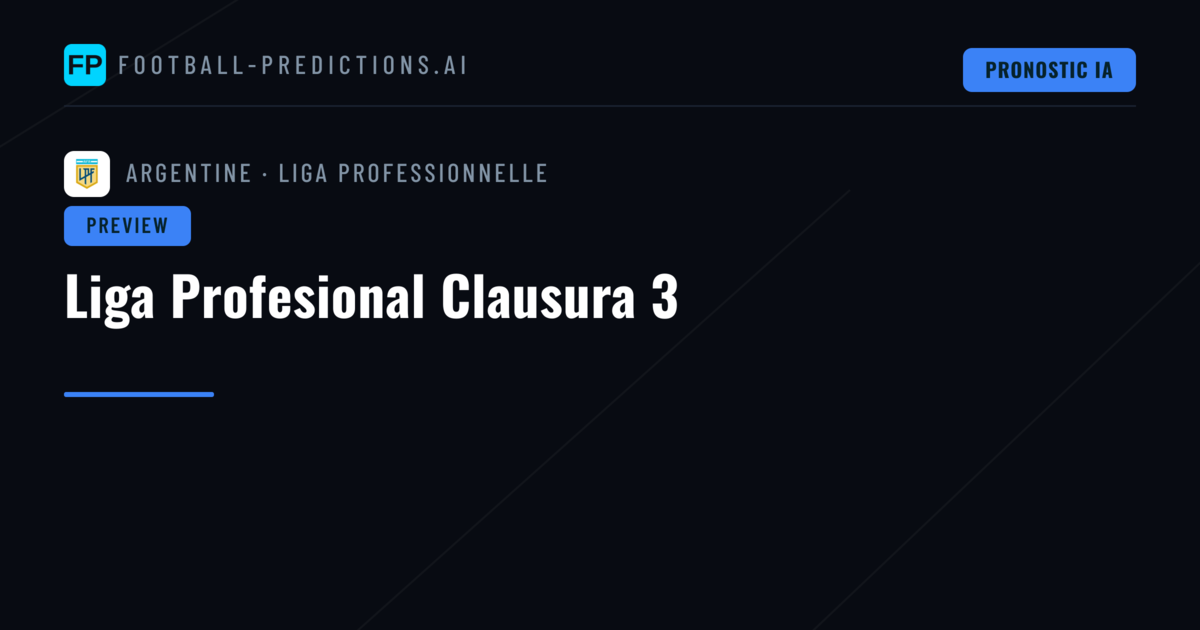 Liga Profesional Clausura 3