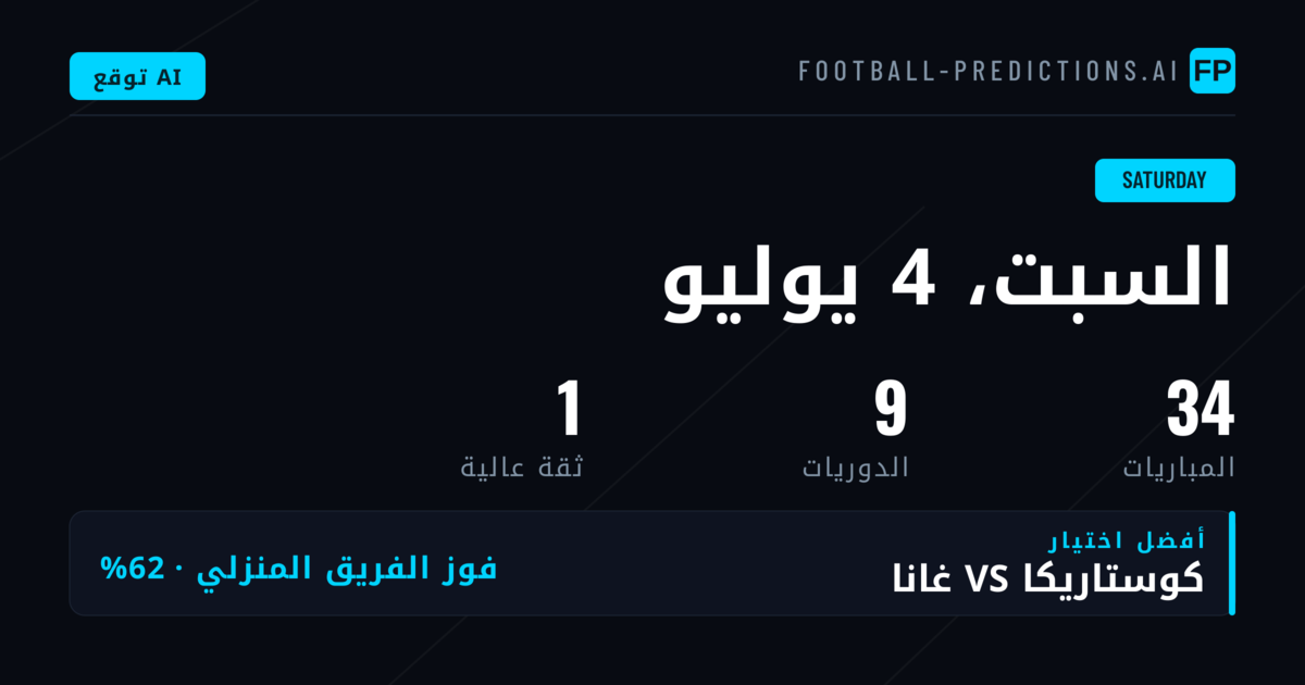 نظرة شاملة على برنامج السبت