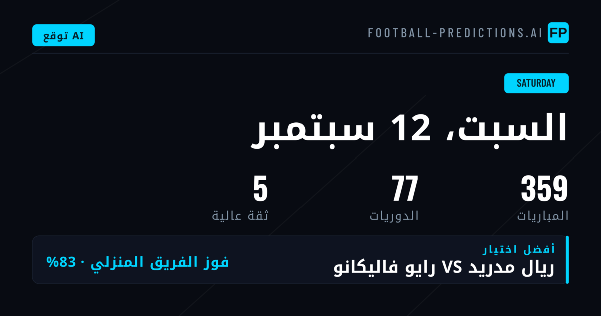 نظرة شاملة على برنامج السبت