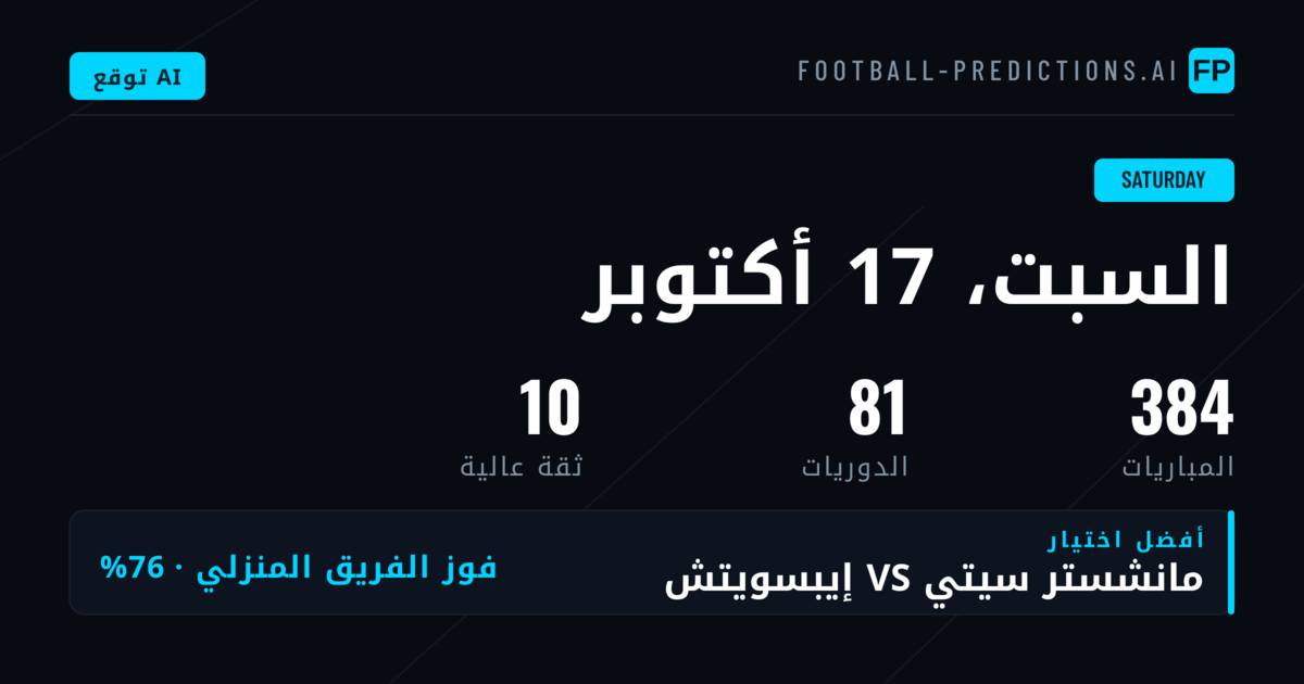 أفضل التوقعات ليوم السبت، 17 أكتوبر 2026