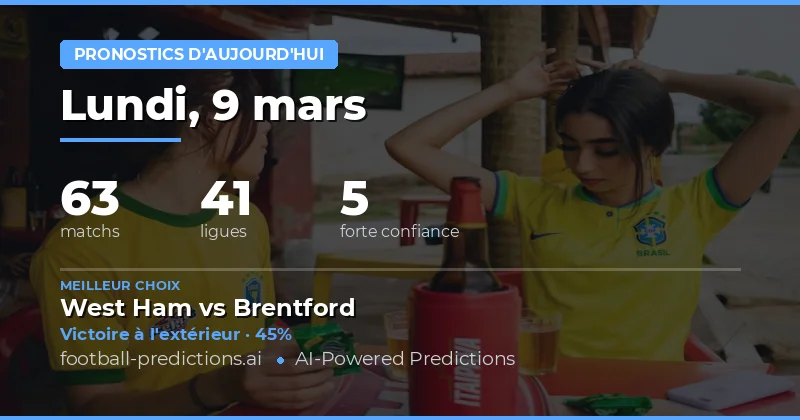 Prédictions Football 9 Mars 2026 : Analyses, Paris & Conseils