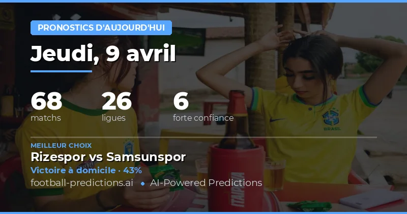 Les prédictions clés pour le 9 avril 2026