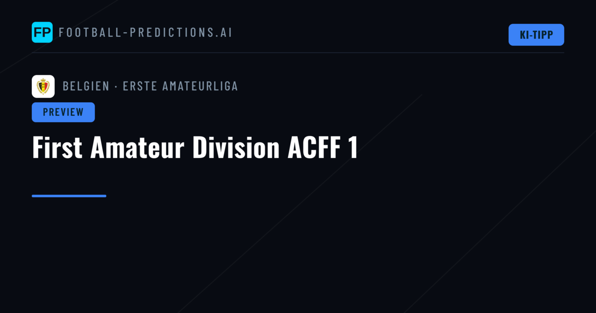 First Amateur Division ACFF 1