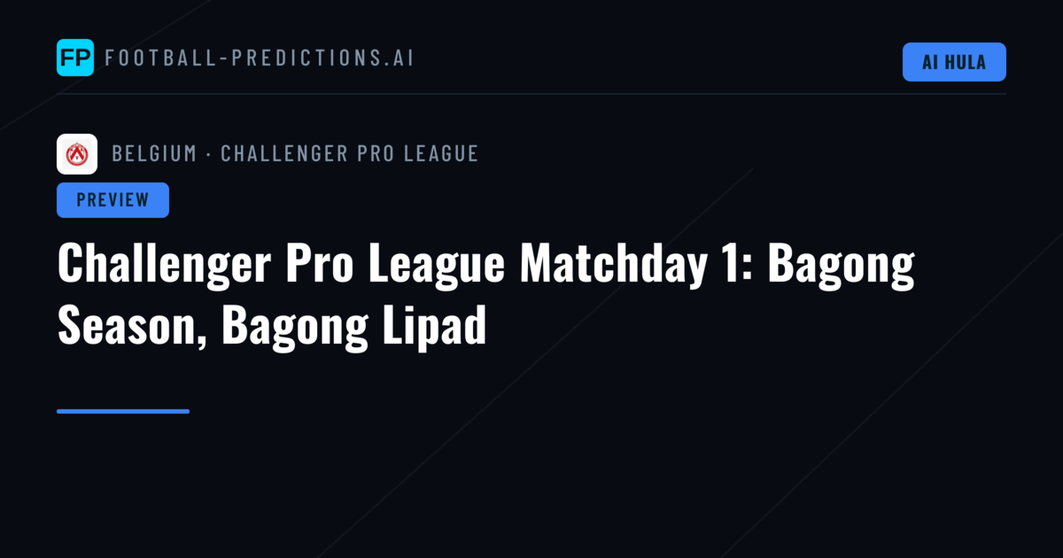 Challenger Pro League Matchday 1: Bagong Season, Bagong Lipad