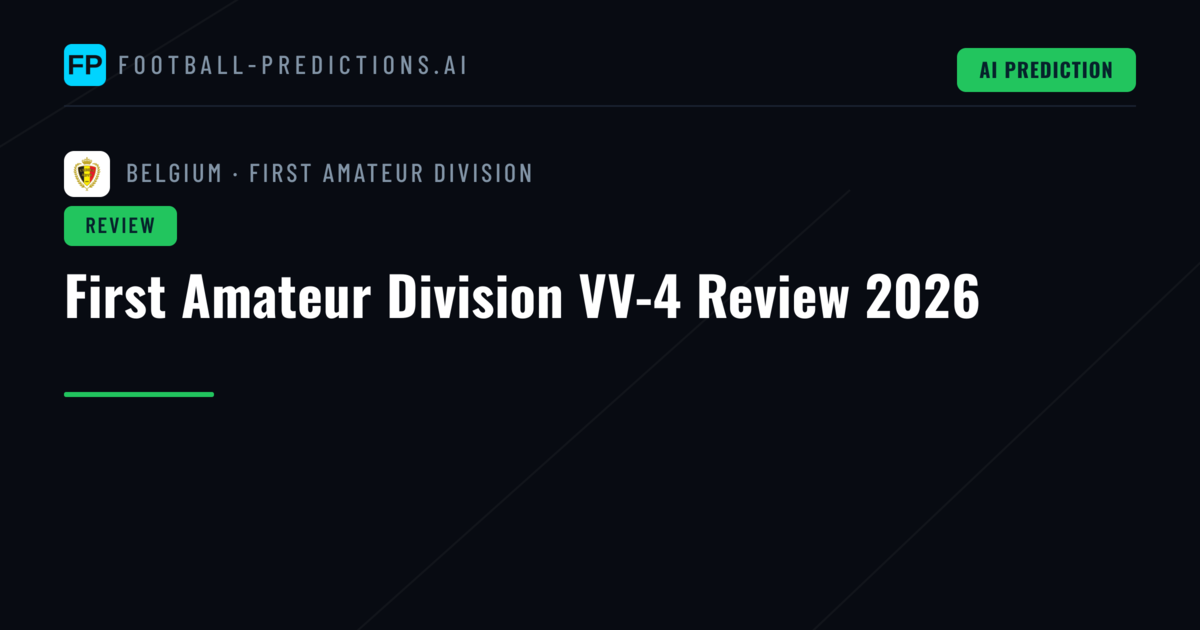 First Amateur Division VV-4 Review 2026