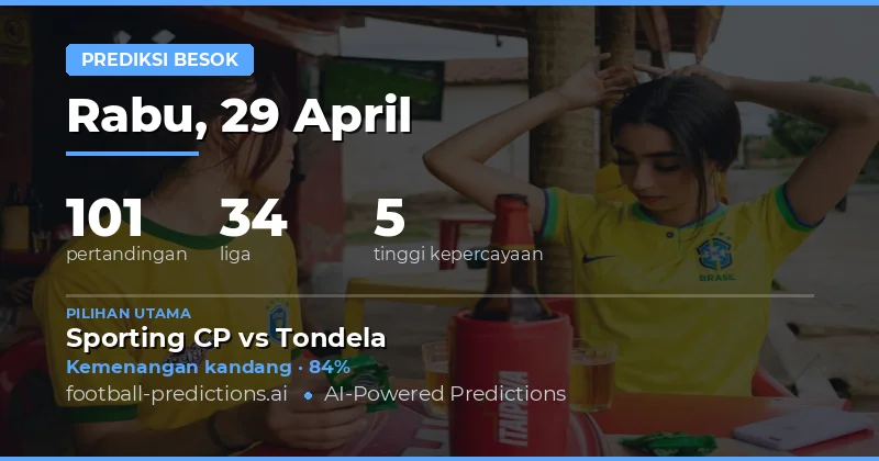 Prediksi Bola Besok 29 April 2026: Tren Utama dan Peluang Menang