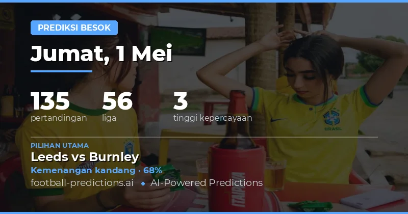 Prediksi Bola Besok 1 Mei 2026: Tren Pasar dan Peluang Menang