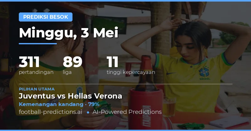 Prediksi Bola Besok 3 Mei 2026
