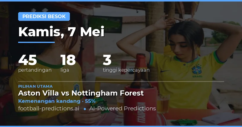 Prediksi Pertandingan Bola Besok: 7 Mei 2026