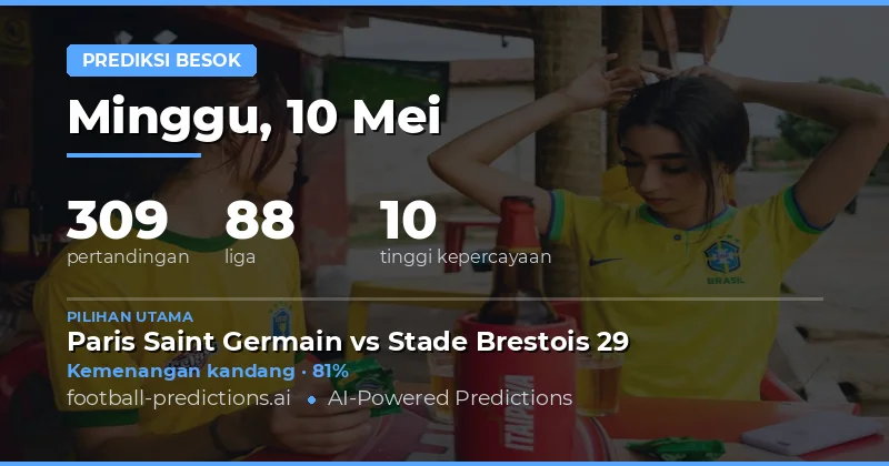 Prediksi Pertandingan Besok 10 Mei 2026