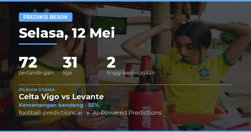 Prediksi Bola Besok 12 Mei 2026