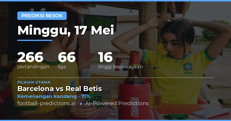 Prediksi Sepak Bola Hari Ini: Tinjauan Umum Pertandingan 17 Mei 2026
