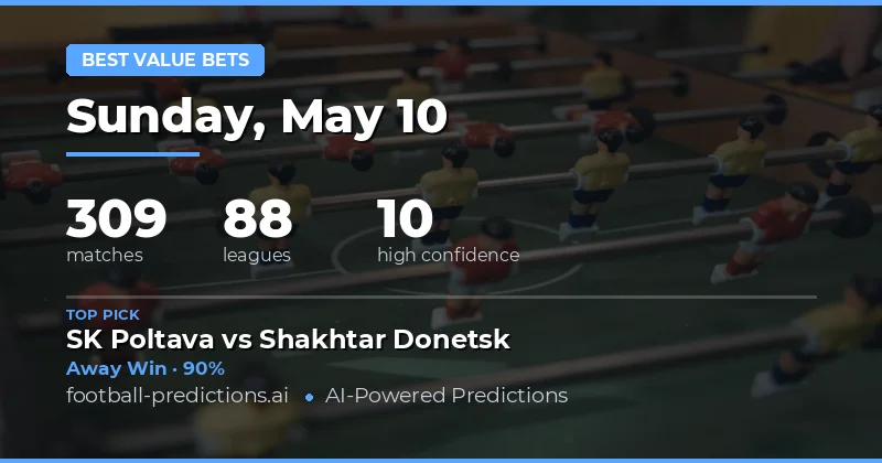 Premier Betting Opportunities for 10 May 2026