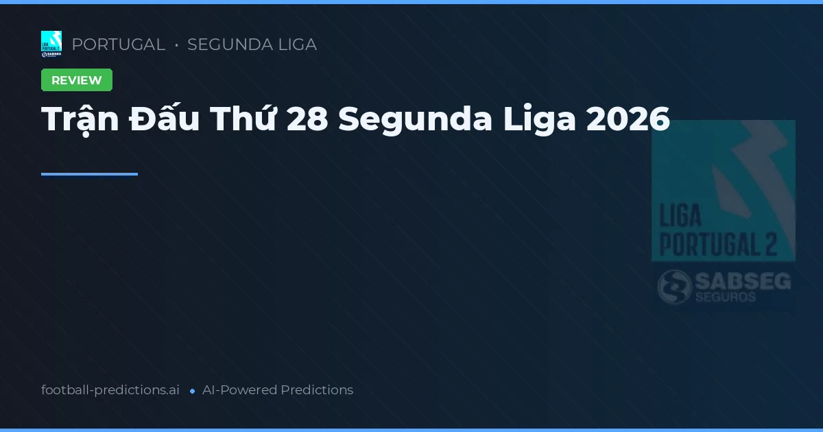 Trận Đấu Thứ 28 Segunda Liga 2026