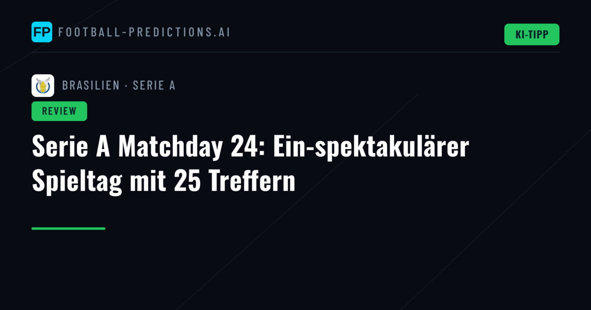 Serie A Matchday 24: Ein-spektakulärer Spieltag mit 25 Treffern