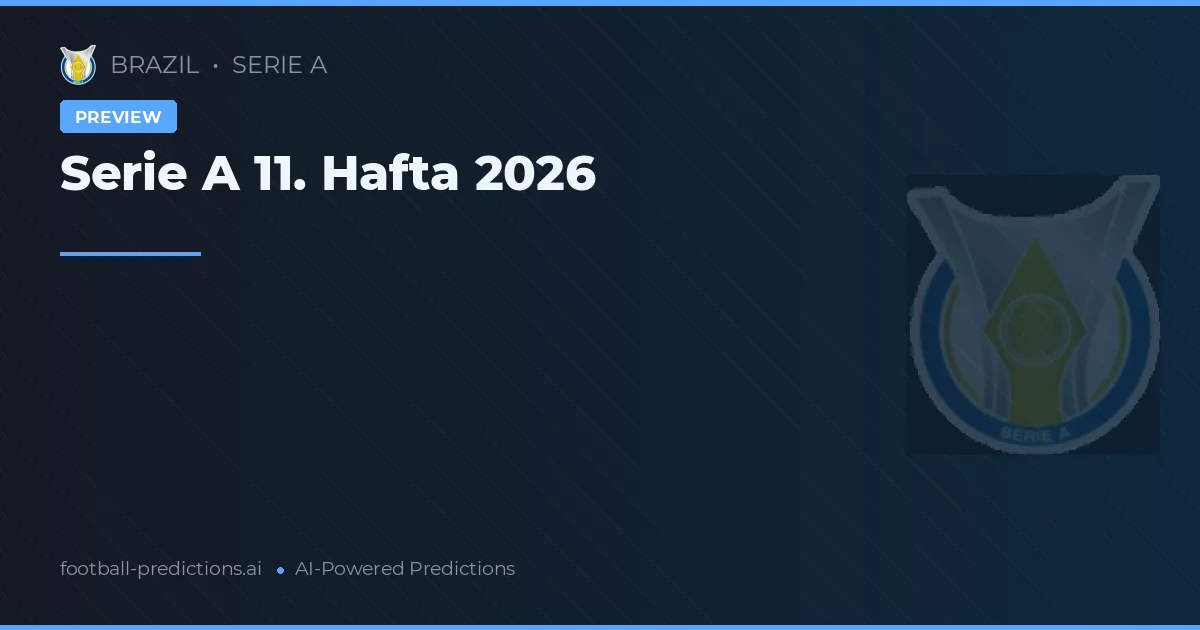 Serie A 11. Hafta 2026