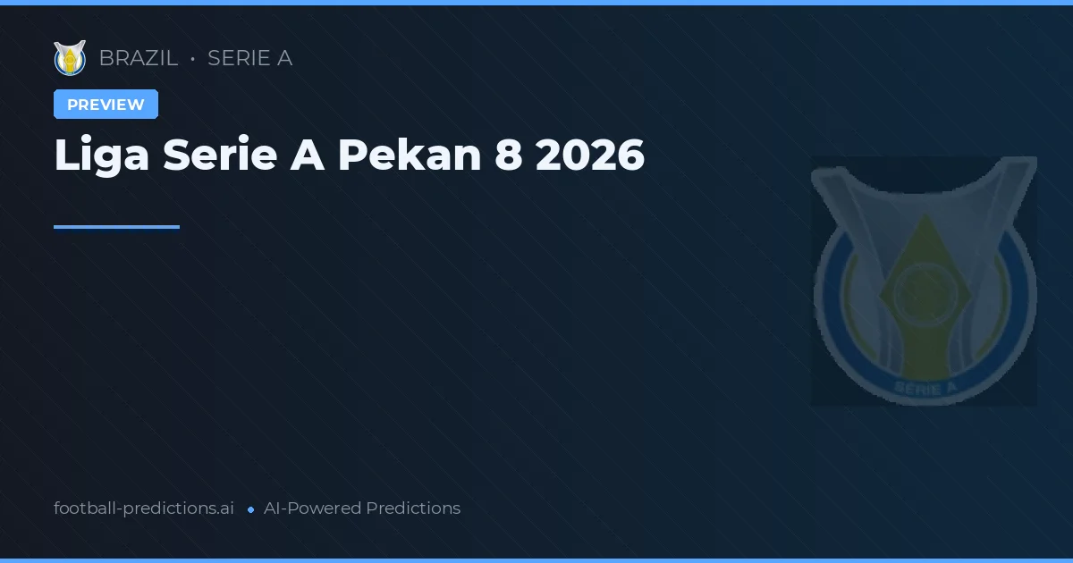 Liga Serie A Pekan 8 2026