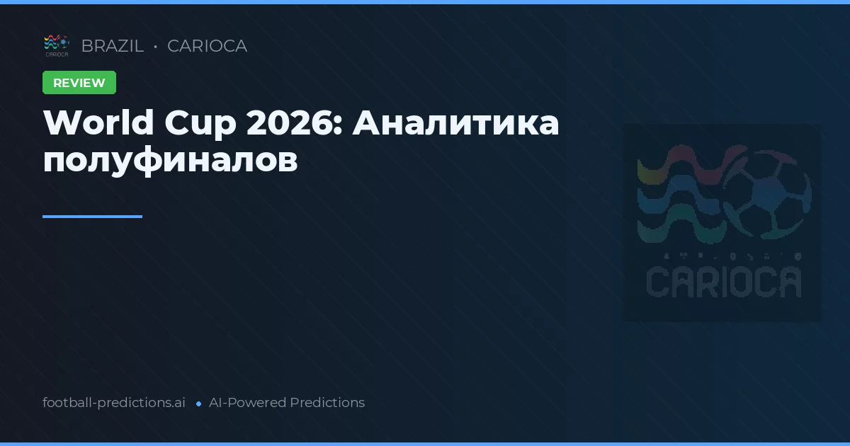 World Cup 2026: Аналитика полуфиналов