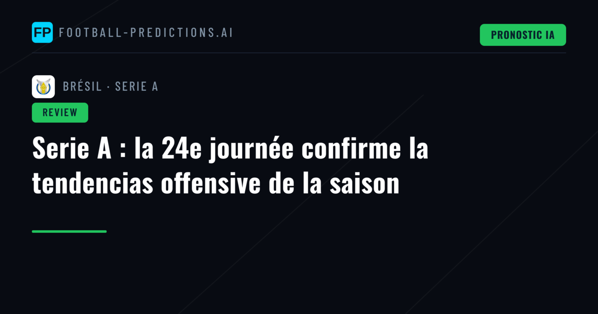Serie A : la 24e journée confirme la tendencias offensive de la saison