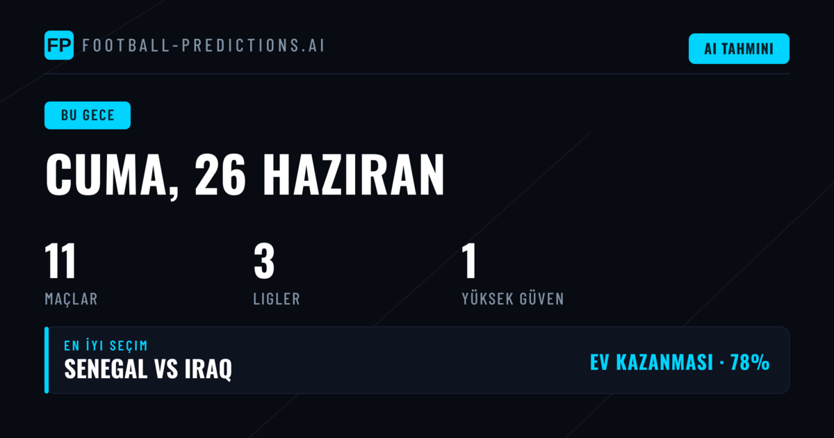 Cuma Gününün Bahis Analizi ve İstatistik Değerlendirmesi