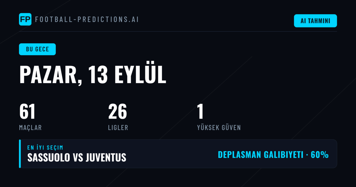Serie A'da Juventus Zirveye Koşuyor: Sassuolo Deplasmanında Kritik Sınav