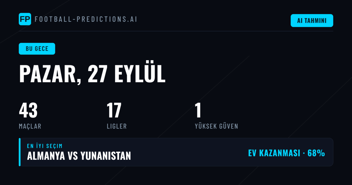 Pazar Gecesi Football Programında Öne Çıkanlar
