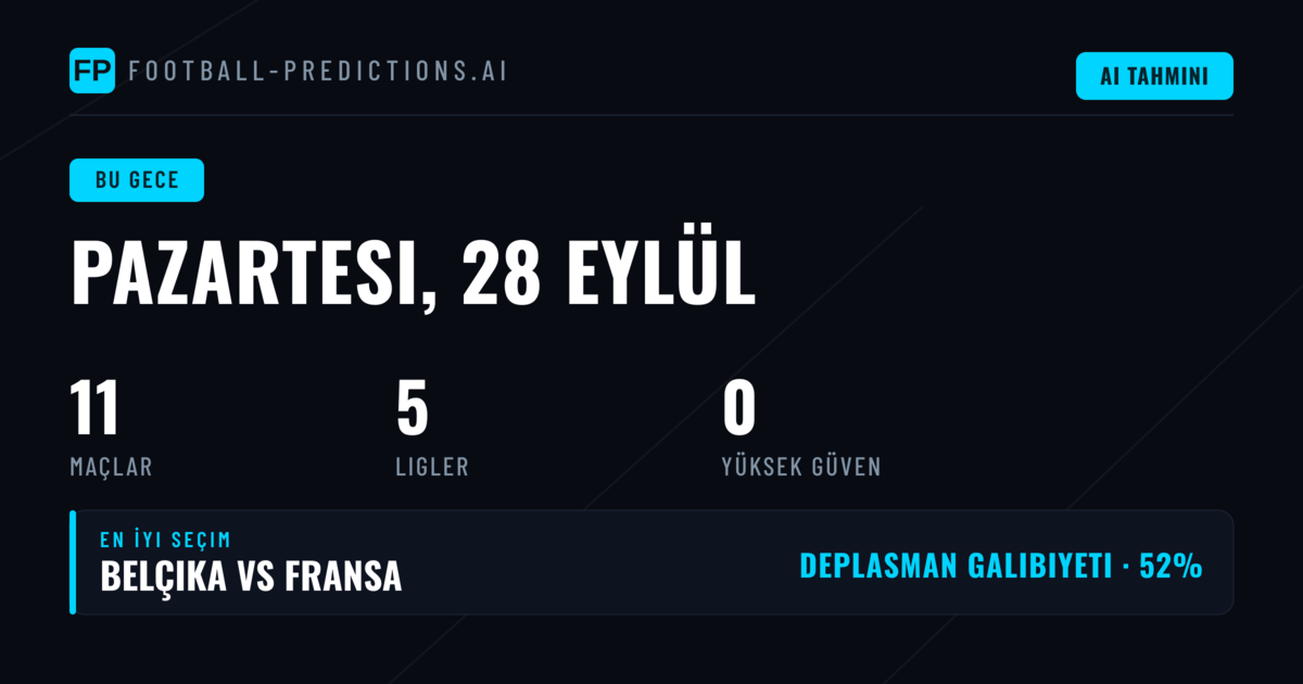 Pazartesi Gecesi Analizi: Ev Sahibi Avantajı Ön Planda